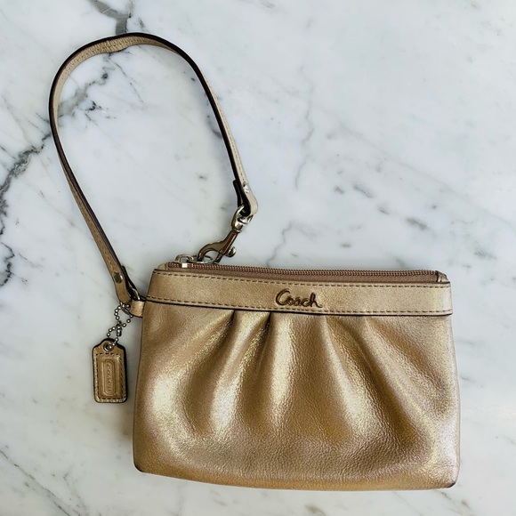 Coach Bags Coach Rose Gold Wristlet Poshmark